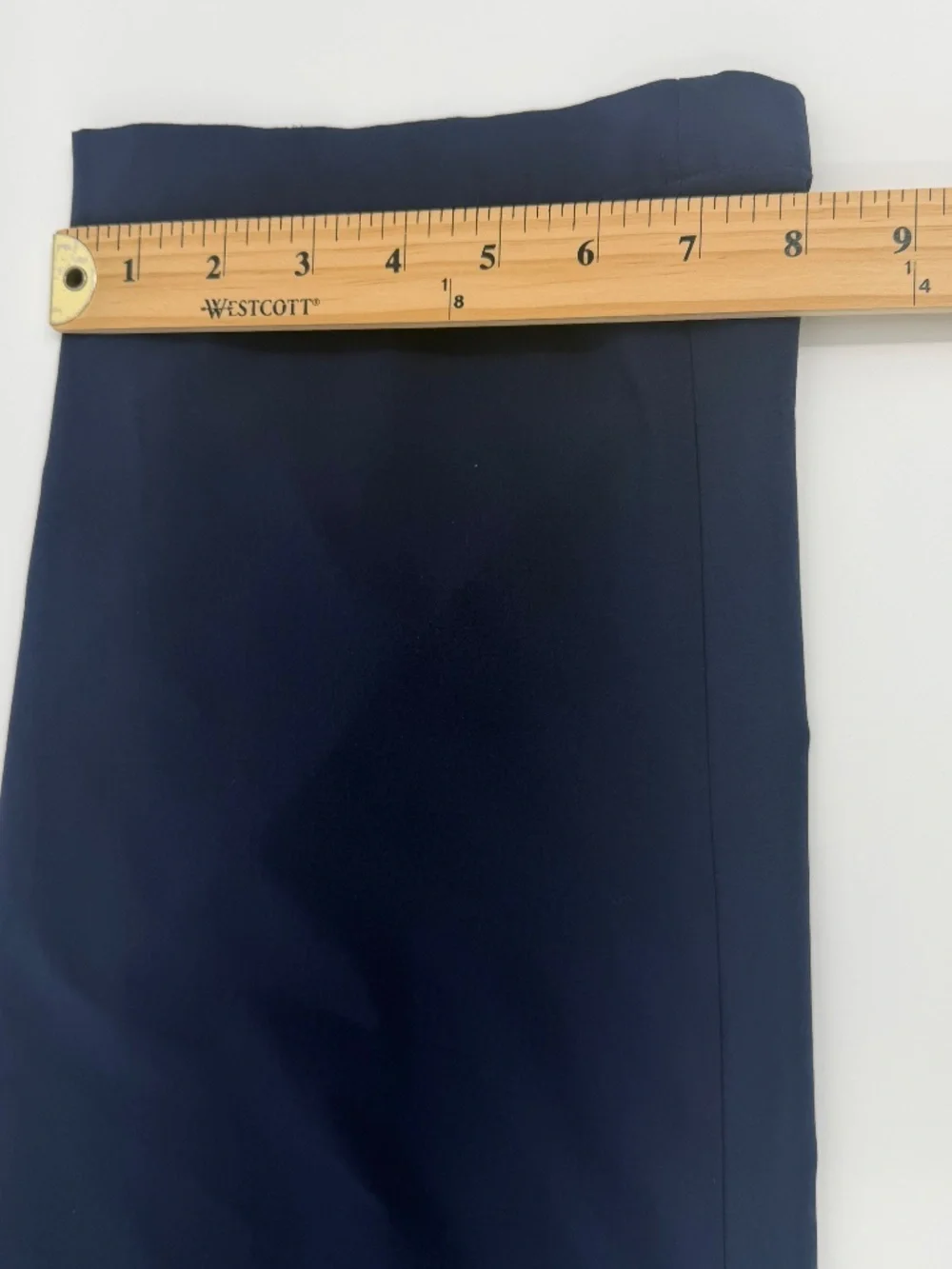 Chicos Zenergy Pants Women Large Blue Lightweight Stretch Zip Ankles Tapered